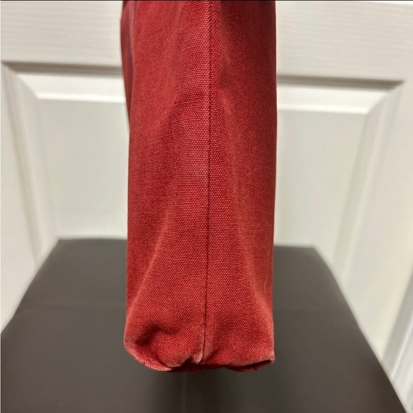 Hermes Fourre Tout Cabas Canvas Vertical Tote Maroon Purple - Picture 12 of 12